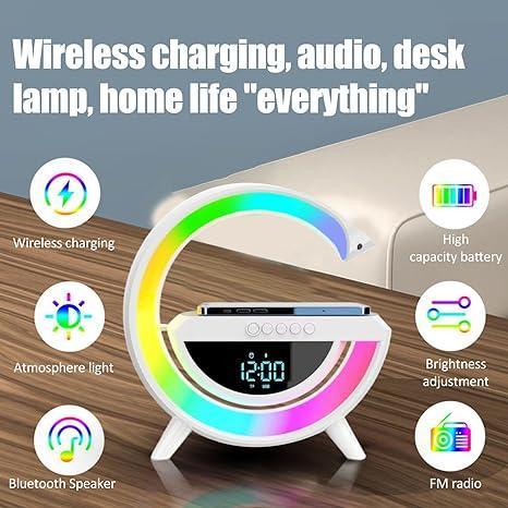 Digital LED Wireless Charger Speaker – Wireless Charging & Premium Sound